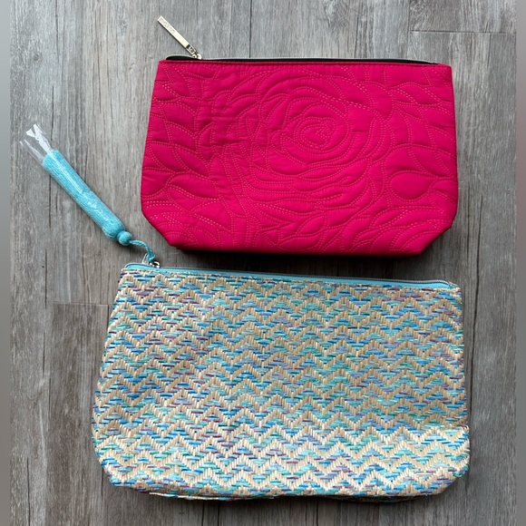 Lancôme Blue & Fuchsia Cosmetic Bags - Picture 2 of 9